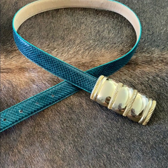 Genuine Snake Skin waist Belt - Picture 2 of 4